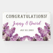 Banderoles Lilac Spring Garden Mariage suspendu (Horizontal)