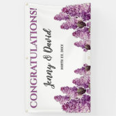 Banderoles Lilac Spring Garden Mariage suspendu (Vertical)