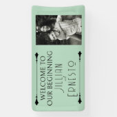 Banderoles Lily de Valley || Vert doux avec photo (Verticale)