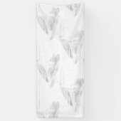 Banderoles Line Art, Seashell, Harpe Banner (Vertical)