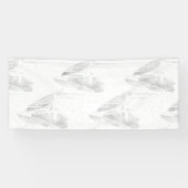 Banderoles Line Art, Seashell, Harpe Banner (Horizontal)