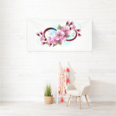 Banderoles L'infini avec fleurs de cerisier (Insitu)