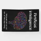 Banderoles L'intelligence artificielle contre la réalité (Horizontal)