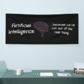 Banderoles L'intelligence artificielle contre la réalité (Salon professionnel)