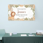 Banderoles Lion Boho pampas Grass baby shower Welcome banner (Salon professionnel)