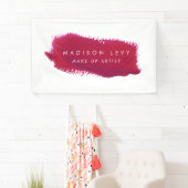 Banderoles Lipstick Swatch Make Up Artiste Cartes de visite (En situation)