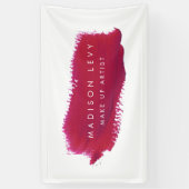 Banderoles Lipstick Swatch Make Up Artiste Cartes de visite (Vertical)