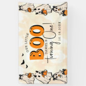 Banderoles Little Boo Halloween 1er anniversaire (Vertical)