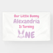 Banderoles Little Bunny 1er anniversaire (Horizontal)