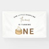 Banderoles Little Chinese dumpling first Birthday Party (Horizontal)