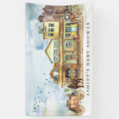 Banderoles Little Cowboy | Baby shower occidental Bienvenue (Vertical)