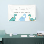 Banderoles Little Dinosaur Cute Baby Shower (Salon professionnel)
