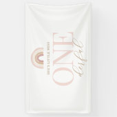 Banderoles Little Miss Onederful Boho Rainbow (Vertical)