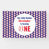 Banderoles Little Rookie Baseball 1er anniversaire (Horizontal)