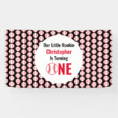 Banderoles Little Rookie Baseball 1er anniversaire (Horizontal)