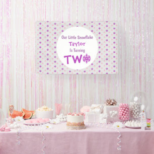 Banderoles Little Snowflake 2e anniversaire