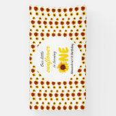 Banderoles Little Sunflower 1er anniversaire (Verticale)