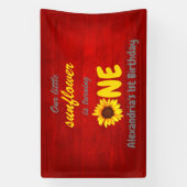 Banderoles Little Sunflower 1er anniversaire (Verticale)