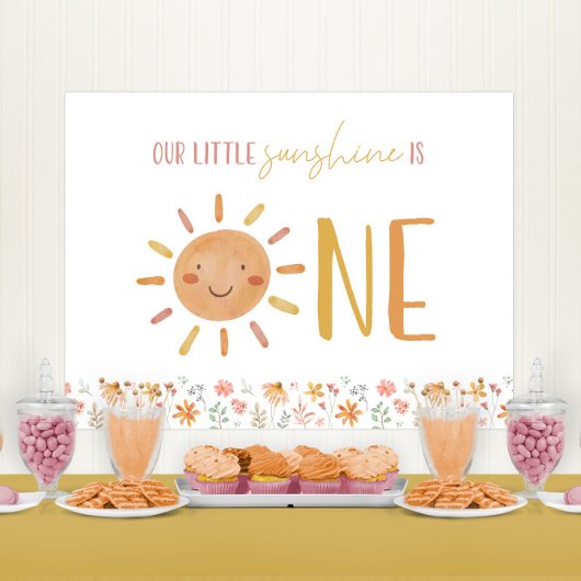 Banderoles Little Sunshine 1er anniversaire