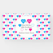 Banderoles Little Sweetheart Saint-Valentin Révélation de gen (Horizontal)