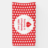 Banderoles Little Sweethee 1er anniversaire (Verticale)