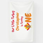 Banderoles Little Turkey 1er anniversaire (Vertical)