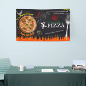 Banderoles Livraison de pizza Café pizza Restaurant Pizza ouv (Salon professionnel)