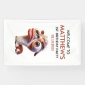 Banderoles llama drôle Caricatures mexicain 1er anniversaire (Horizontal)