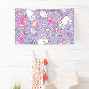 Banderoles Llama motif 1