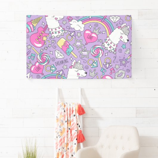 Banderoles Llama motif 1 (En situation)