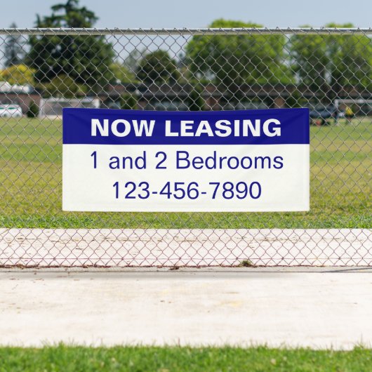 Banderoles Location d'appartements Bleus et Blancs à louer (En situation)