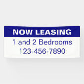 Banderoles Location d'appartements Bleus et Blancs à louer (Horizontal)