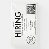 Banderoles Location de Logo d'entreprise moderne Code QR (Verticale)