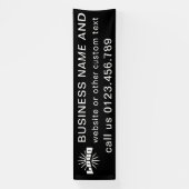 Banderoles Logo Black Business Entreprise extérieur 10' long (Verticale)