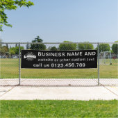 Banderoles Logo Black Business Entreprise extérieur 10' long (Insitu)