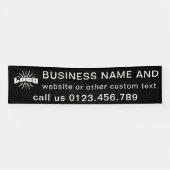 Banderoles Logo Black Business Entreprise extérieur 10' long (Horizontal)