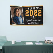 Banderoles Logo Black Gold Custom School Photo Graduation (Salon professionnel)