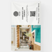 Banderoles Logo commercial promotionnel Photo Code QR (Vertical)