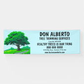Banderoles Logo d'arbre de chêne | Service de taille d'arbres (Horizontal)