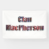 Banderoles Logo de Clan MacPherson Tartan, (Horizontal)