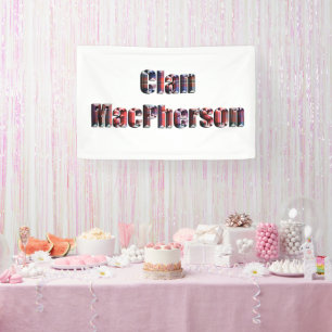 Banderoles Logo de Clan MacPherson Tartan,