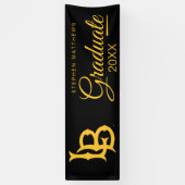 Banderoles Logo de fin d'études de Long Beach State (Vertical)