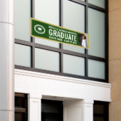 Banderoles Logo de l'école Graduation Photo Green Gold Banniè (Bâtiment extérieur)