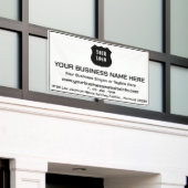 Banderoles Logo de l'entreprise personnalisée moderne (Bâtiment extérieur)