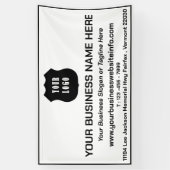 Banderoles Logo de l'entreprise personnalisée moderne (Vertical)