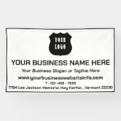 Banderoles Logo de l'entreprise personnalisée moderne (Horizontal)