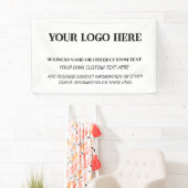 Banderoles Logo de l'entreprise professionnelle Publicité (En situation)