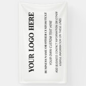 Banderoles Logo de l'entreprise professionnelle Publicité (Vertical)