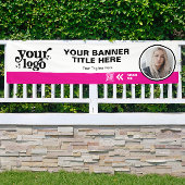 Banderoles Logo de l'entreprise QR Code photo intérieur extér