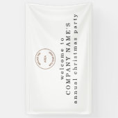 Banderoles Logo de l'entreprise Simple Text Welcome Christmas (Vertical)